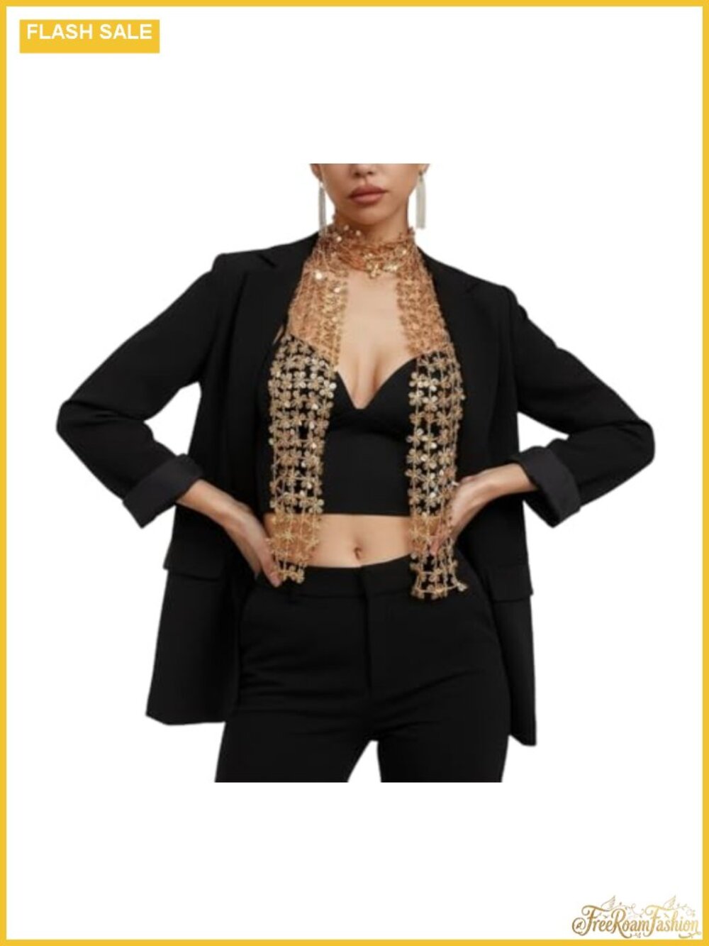 Sequin Scarf Long Sparkly Neck Tie Wrap Belt 59in Women Party Accessory